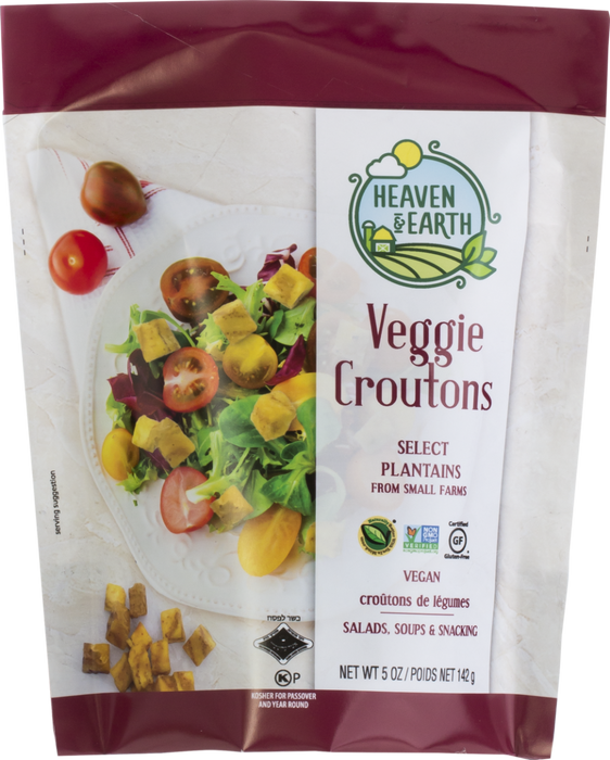 HEAVEN AND EARTH: Veggie Croutons, 5 oz