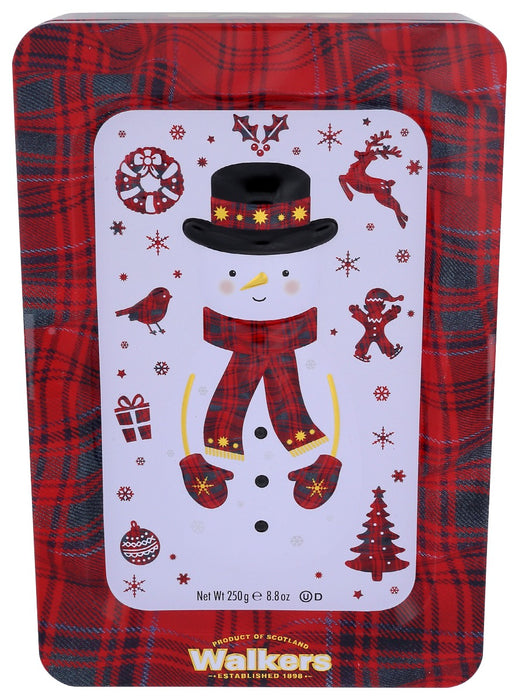 WALKERS: Snowman Shortbread Cookies Tin, 8.8 oz