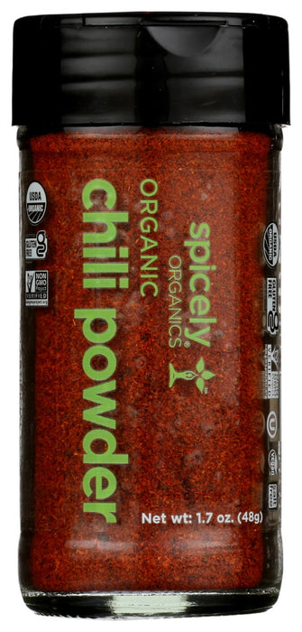 SPICELY ORGANICS: Organic Chili Powder Jar, 1.7 oz