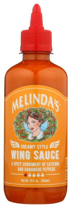 MELINDAS: Creamy Style Cayenne Habanero Wing Sauce, 12 oz