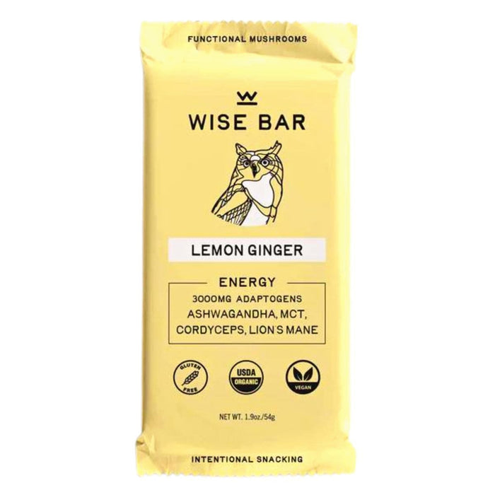WISE BAR: Lemon Ginger Bar, 1.9 oz