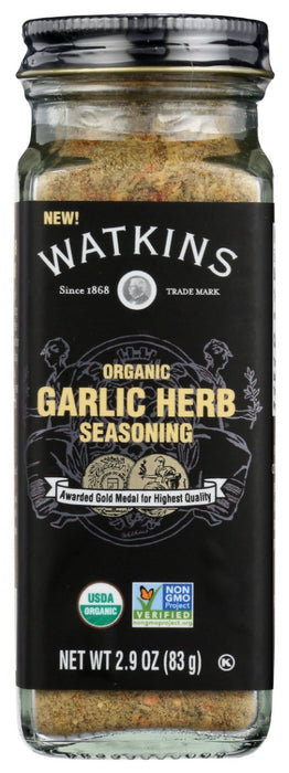 WATKINS: Organic Garlic Herb Seasoning, 2.9 oz