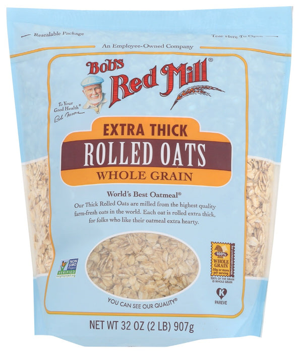 BOBS RED MILL: Extra Thick Rolled Oats, 32 oz