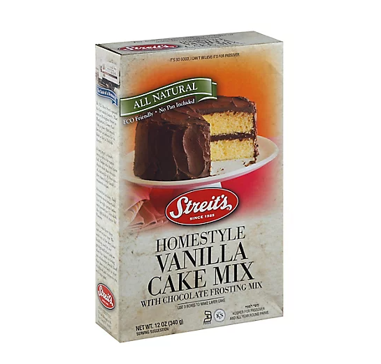 STREITS: Yellow Cake Mix With Chocolate Frosting, 12 oz