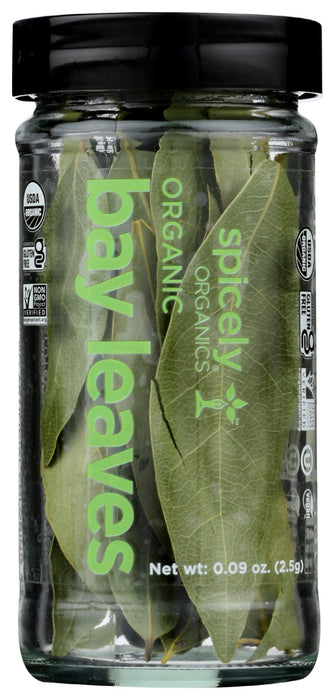 SPICELY ORGANICS: Organic Bay Leaves, 0.09 oz
