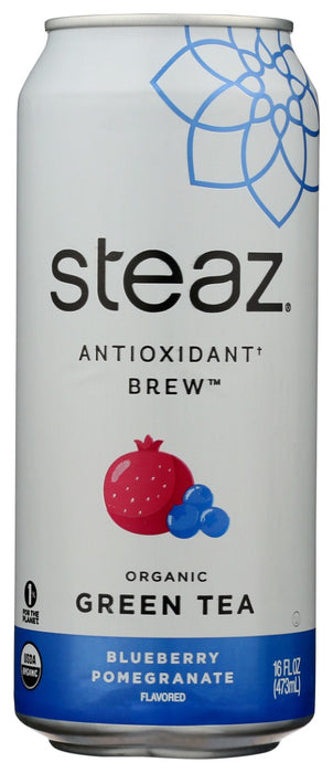 STEAZ: Blueberry Pomegranate Green Tea, 16 fo