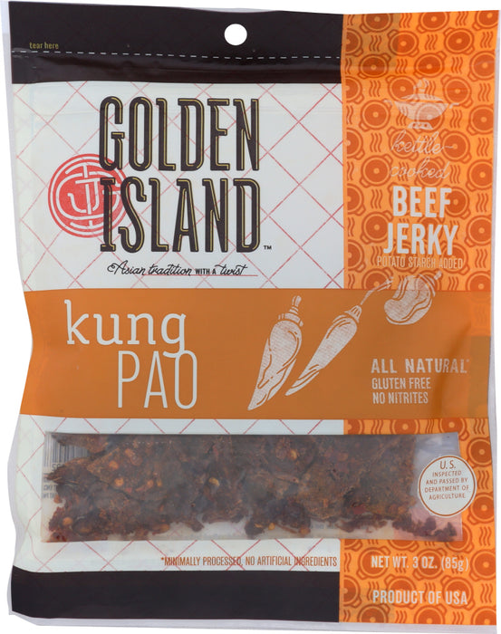 GOLDEN ISLAND: Jerky Beef Kung Pao, 3 oz