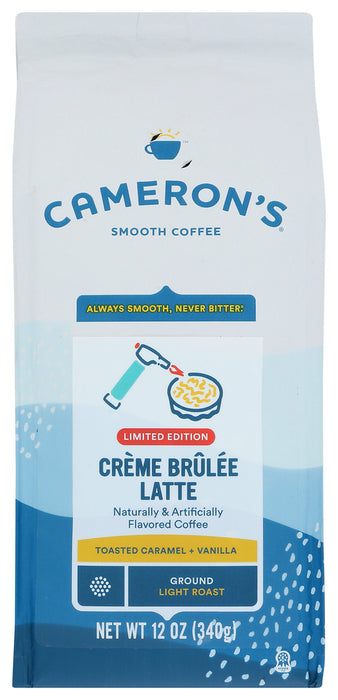 CAMERONS COFFEE: Creme Brulee Late Ground Light Roast Coffee, 12 oz