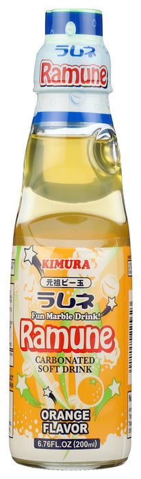 KIMURA: Ramune Orange Flavor, 6.76 oz