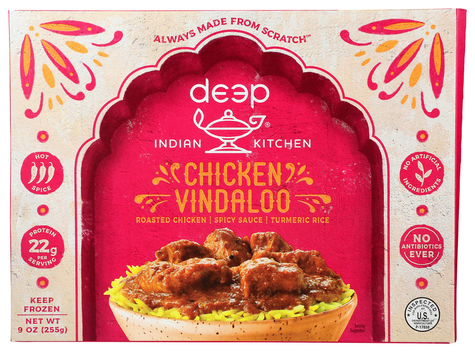 DEEP INDIAN KITCHEN: Chicken Vindaloo, 9 oz