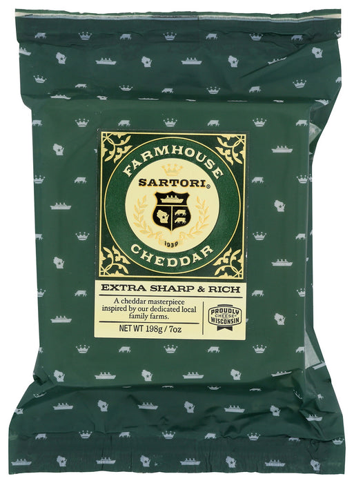 SARTORI: Cheese Cheddar Farmhouse, 7 oz