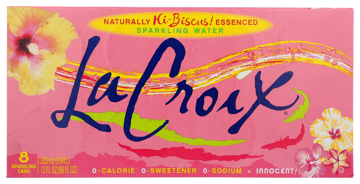 LA CROIX: Wtr Sprk Hibiscus 8Pk 12Z, 96 fo
