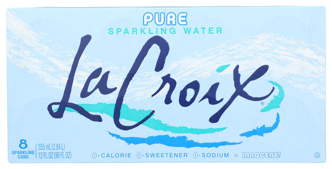 LA CROIX: Pure Sparkling Water 8 Pack, 96 oz
