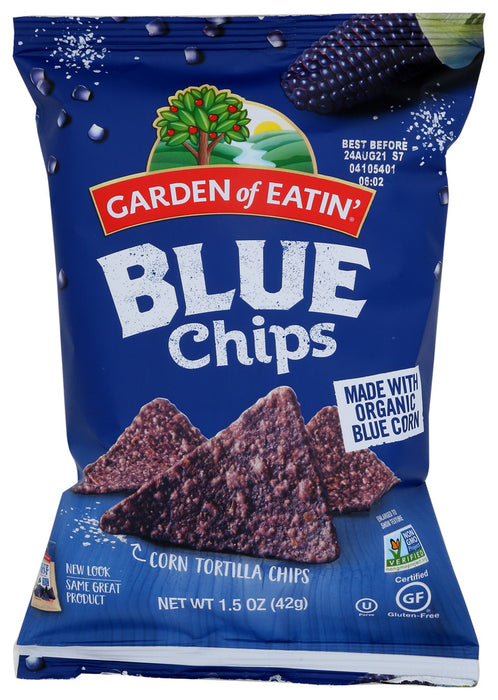 GARDEN OF EATIN: Chip Blue Trtla Org3, 1.5 oz