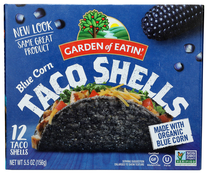 GARDEN OF EATIN: Blue Corn Taco Shells, 5.5 oz