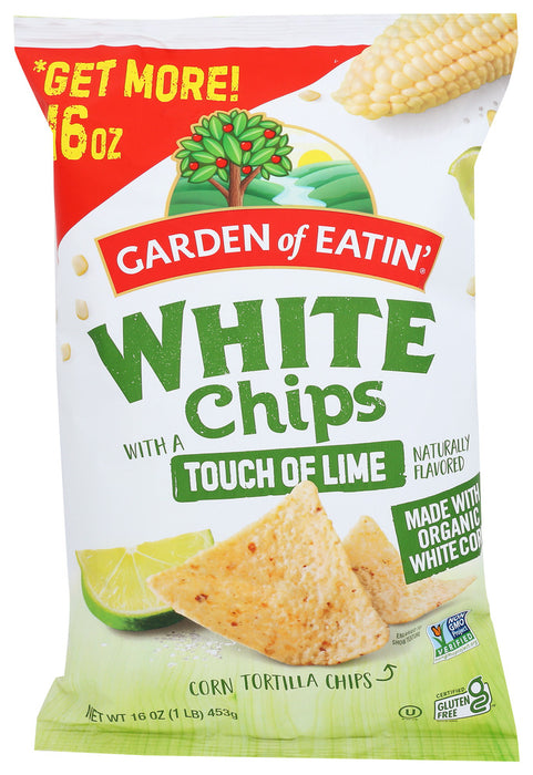 GARDEN OF EATIN: White Tortilla with Lime Chip, 16 oz