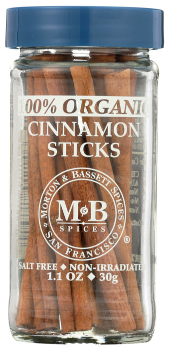 MORTON & BASSETT: Organic Cinnamon Sticks, 1.1 oz