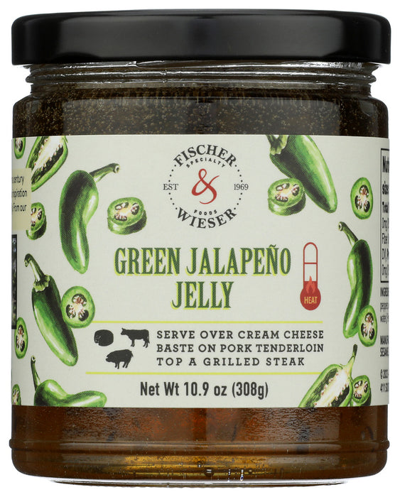 FISCHER & WIESER: Mild Green Jalapeno Jelly, 10.9 oz