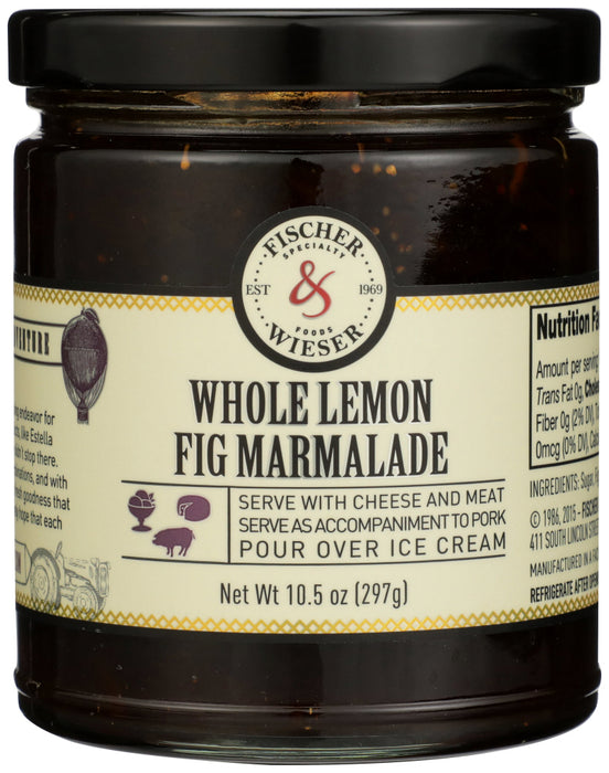 FISCHER & WIESER: Whole Lemon Fig Marmalade, 10.9 oz