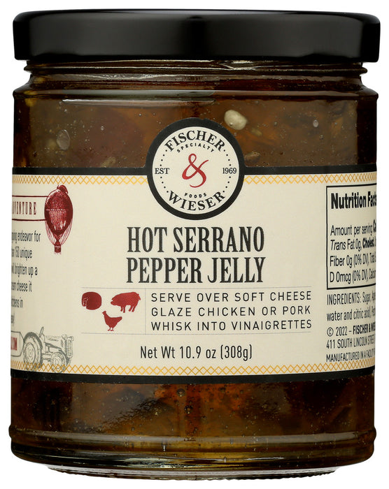 FISCHER & WIESER: Hot Serrano Pepper Jelly, 10.9 oz