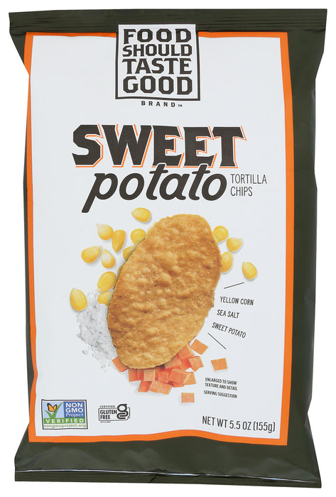 FOOD SHOULD TASTE GOOD: Sweet Potato Tortilla Chips, 5.5 oz