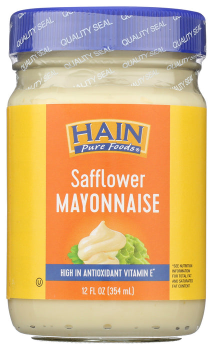 HAIN PURE FOODS: Safflower Mayonnaise, 12 oz