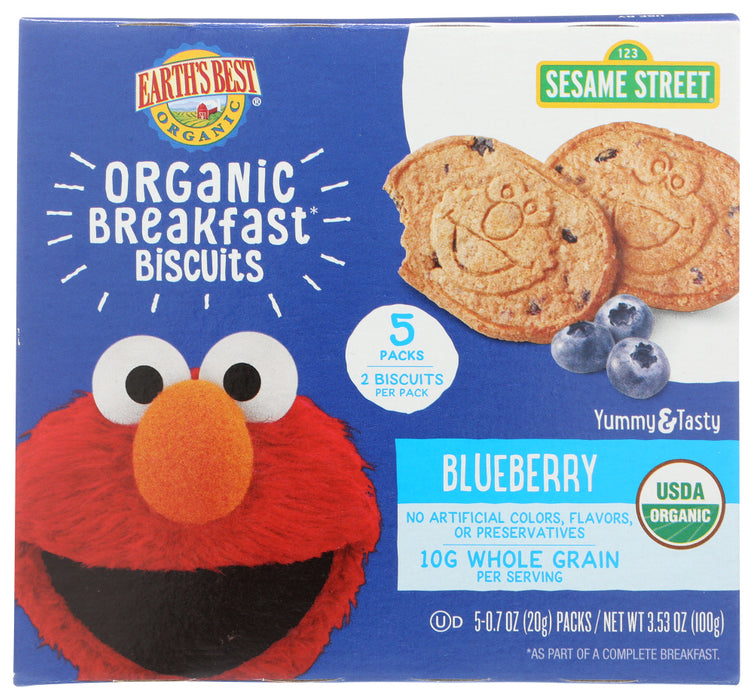 EARTHS BEST: Biscuit Tdlr Blueberry, 3.53 oz
