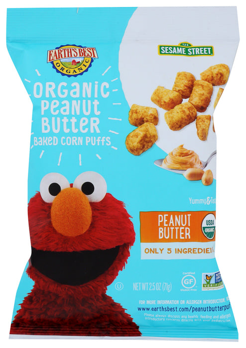 EARTHS BEST: Organic Peanut Butter Puffs, 2.5 oz