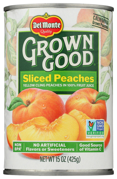 DEL MONTE: Peaches Sliced In Juice, 15 OZ