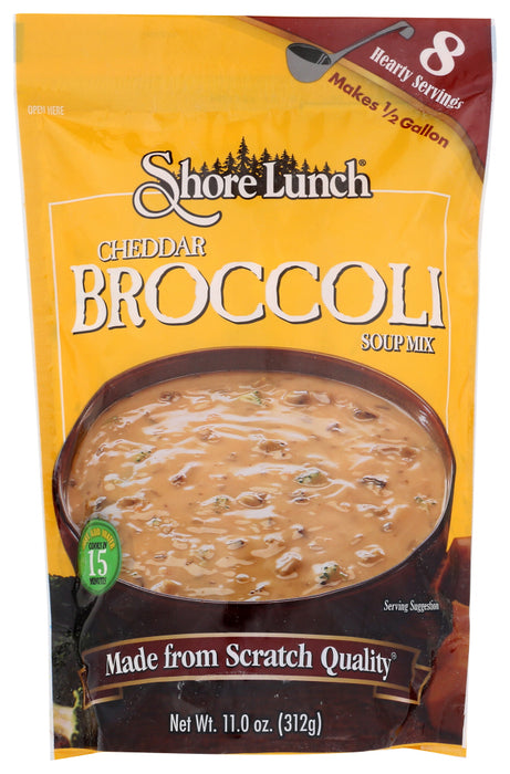 SHORE LUNCH: Cheddar Broccoli Soup Mix, 11 oz