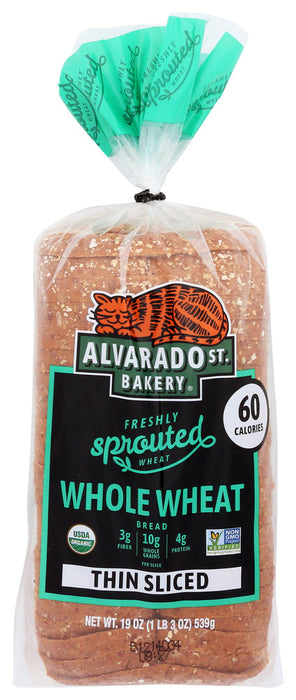 ALVARADO STREET BAKERY: Bread Wheat Thin Sliced, 19 oz