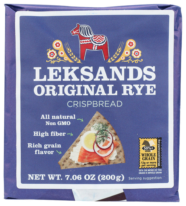 LEKSANDS: Original Swedish Rye Crispbread, 7.06 oz