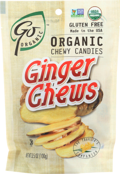 GO ORGANIC: Ginger Chews, 3.5 oz