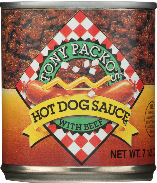 TONY PACKOS: Hot Dog Chili Sauce, 7.5 oz