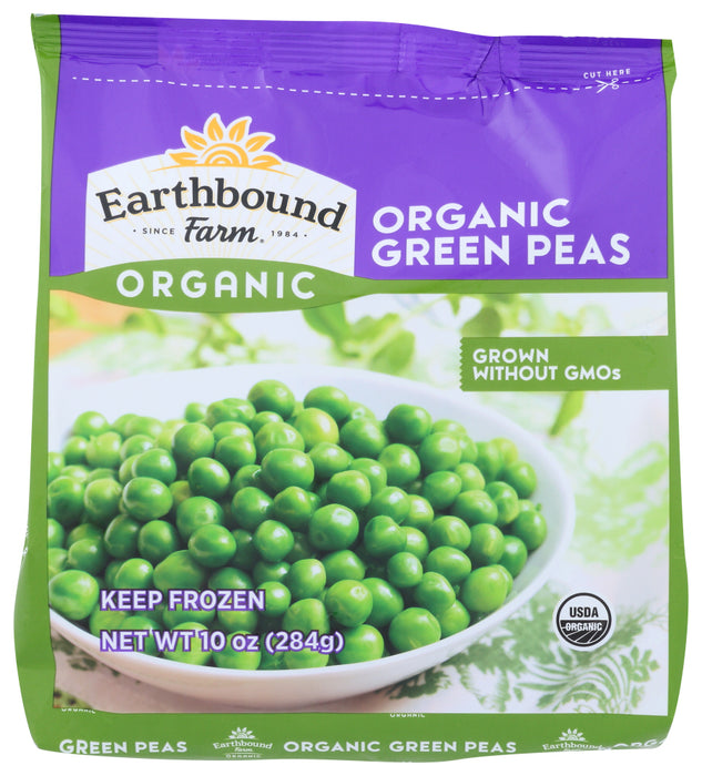 EARTHBOUND FARM: Organic Green Peas, 10 Oz