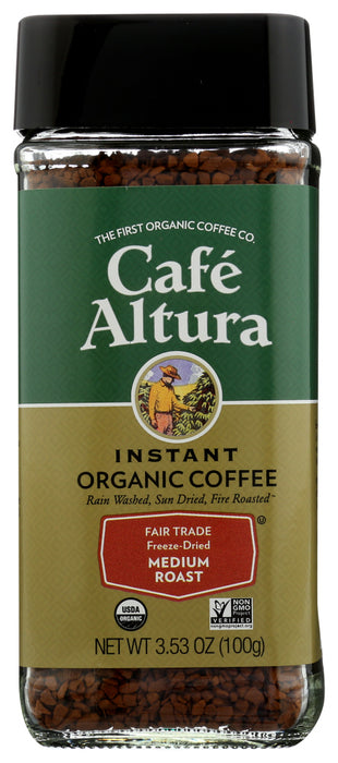 CAFE ALTURA: Organic Freeze Dried Instant Coffee, 3.5 oz