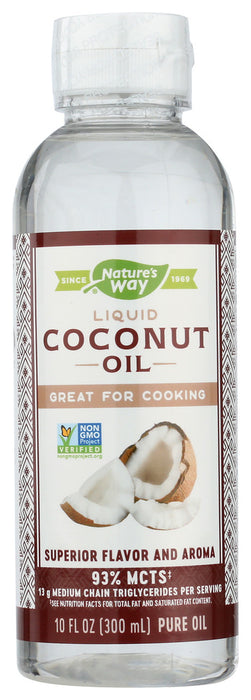 NATURES WAY: Liquid Coconut Oil, 10 fo