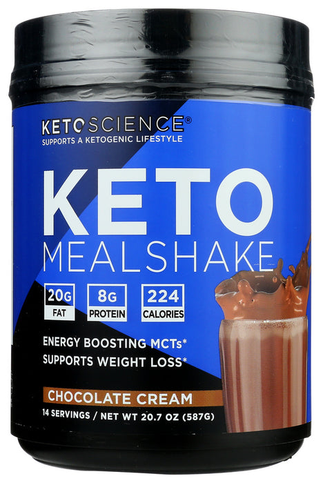 KETO SCIENCE: Keto Meal Shake Chocolate Cream, 20.7 oz