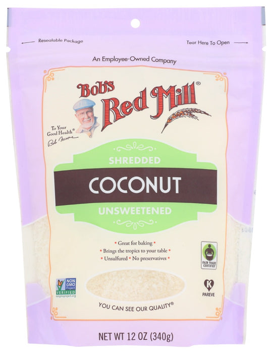 BOBS RED MILL: Shredded Coconut, 12 oz