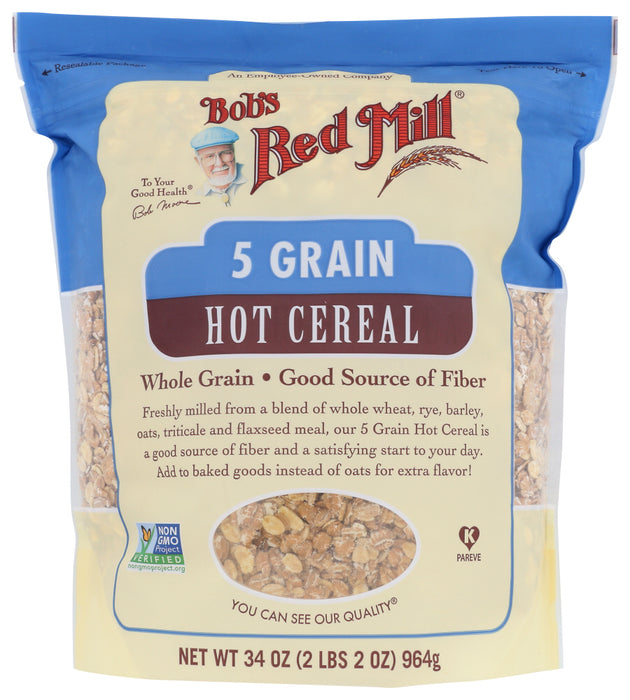 BOBS RED MILL: Cereal Hot 5 Grain, 34 oz