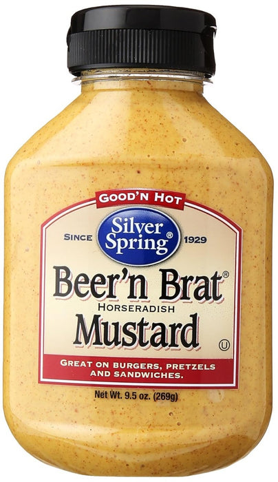 SILVER SPRING: Beer 'n Brat Mustard, 9.5 Oz