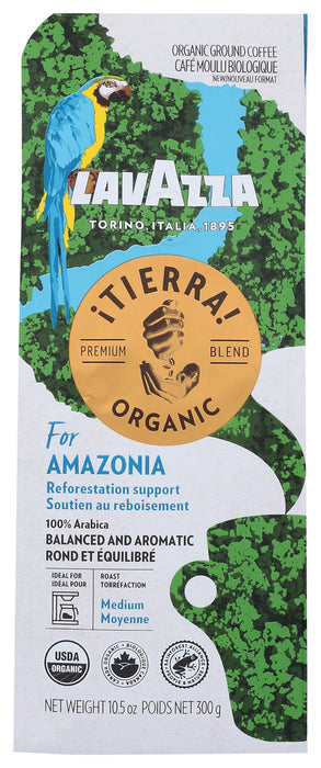 LAVAZZA: Coffee Grnd Amazonia, 10.5 oz