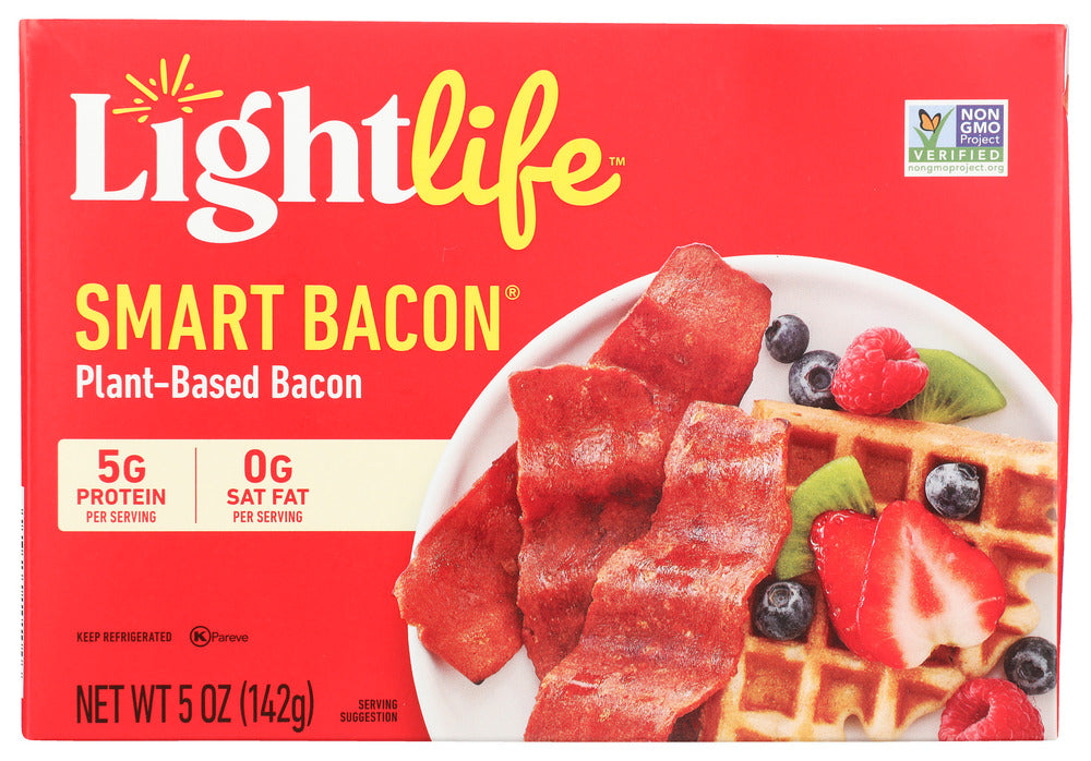 LIGHTLIFE: Smart Bacon Veggie Bacon Strips, 5 oz
