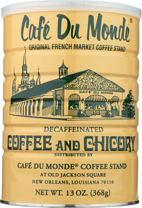 CAFE DU MONDE: Decaffeinated Coffee and Chicory, 13 oz