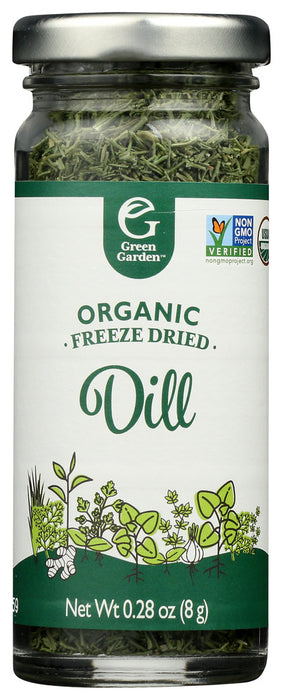 GREEN GARDEN: Ssnng Herb Dill Frz Dried, 108 ml