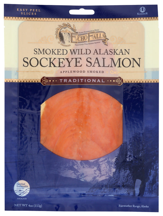 ECHO FALLS: Sockeye Cold Smoked, 4 oz