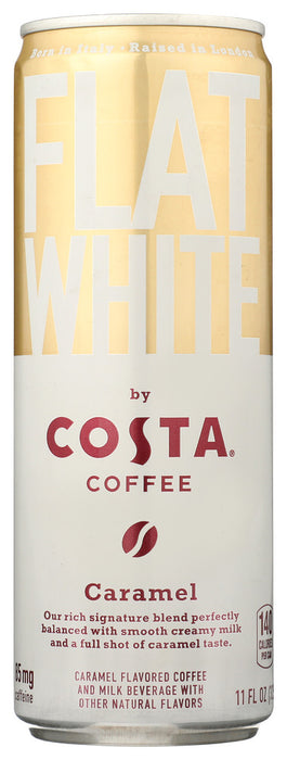 COSTA COFFEE: Flat Whte Caramel Coffee, 11 fo