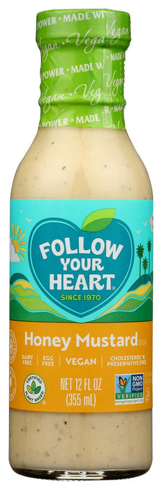 FOLLOW YOUR HEART: Vegan Honey Mustard Salad Dressing, 12 oz