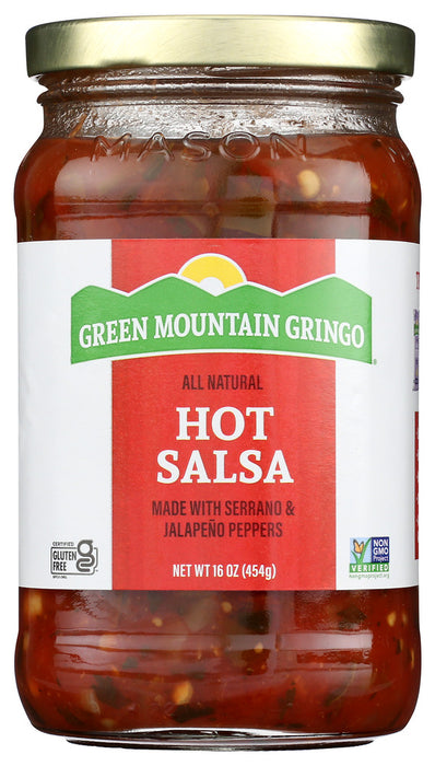 GREEN MOUNTAIN GRINGO: Salsa Hot, 16 Oz