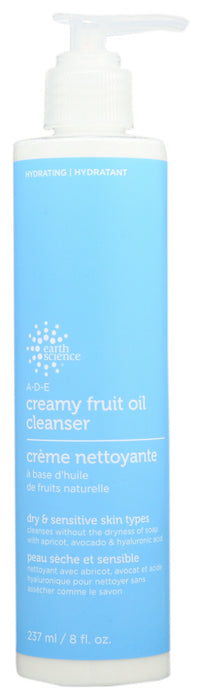 EARTH SCIENCE: A D E Creamy Fruit Oil Cleanser, 8 oz